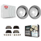 [Rear] 2005-2010 Scion tC Premium OE Brake Rotors & Ceramic Pads Kit For Max Braking