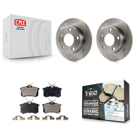 Rotors de frein à disque arrière et Kit de plaquettes en céramique pour Volkswagen Passat Audi A4 Quattro 