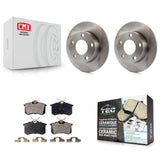 Rear Disc Brake Rotors And Ceramic Pad Kit For Volkswagen Passat Audi A4 Quattro