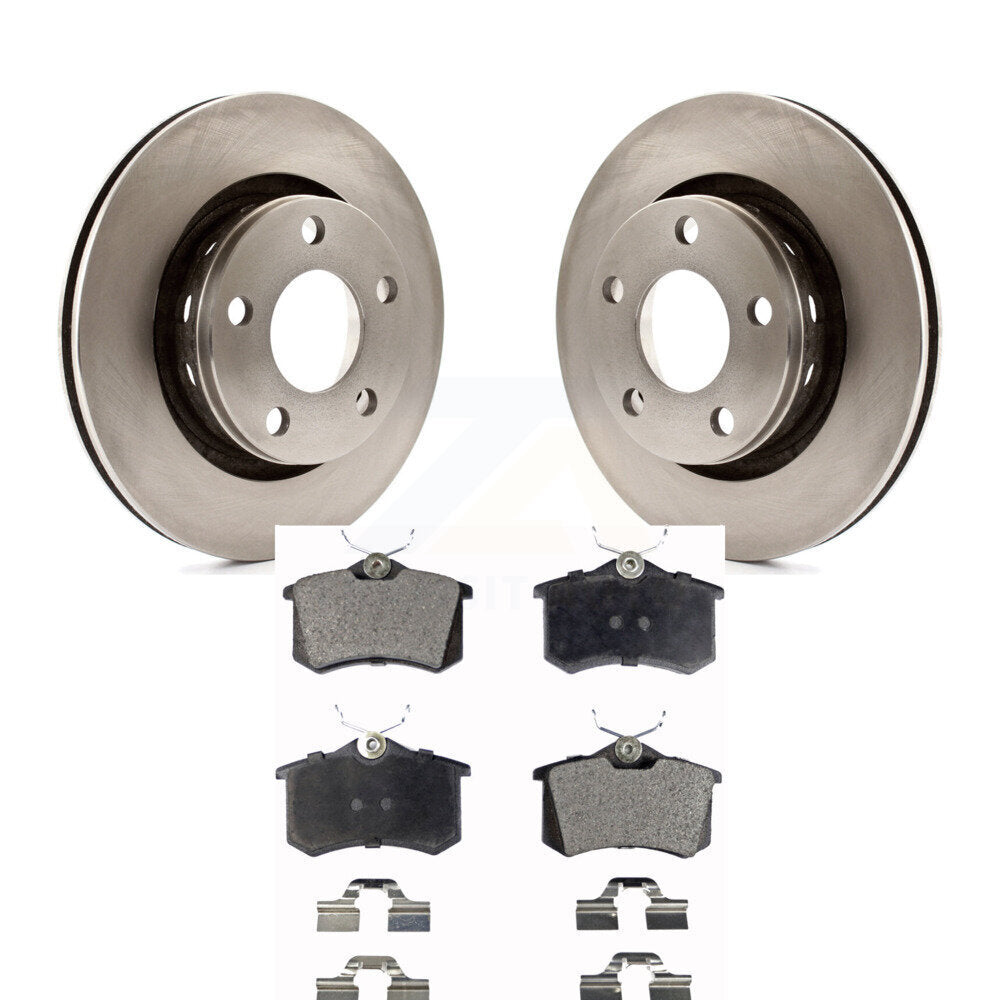 Rear Brake Rotor & Ceramic Pad Kit For Audi A6 Quattro With 269mm Diameter