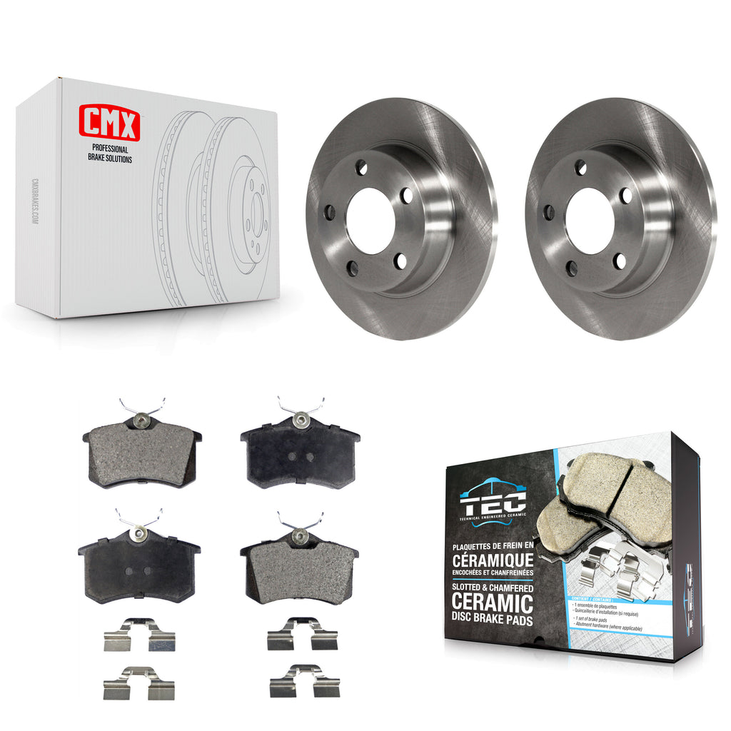 Kit de disques de frein à disque arrière et plaquettes en céramique pour Audi A6 Quattro Allroad 