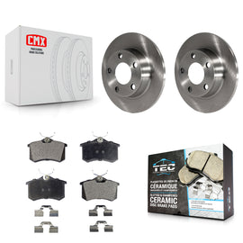 Rear Disc Brake Rotors And Ceramic Pads Kit For Audi A6 Quattro Allroad