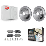 Kit de rotors de frein à disque arrière et plaquettes en céramique pour Honda Pilot Acura MDX 