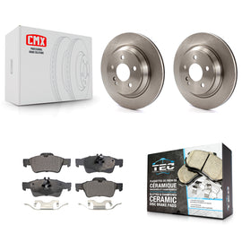 [Rear] 2003-2006 Mercedes-Benz S430 S500 AWD Premium OE Brake Rotors & Ceramic Pads Kit For Max Braking