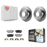 Rear Disc Brake Rotor And Ceramic Pad Kit For Hyundai Sonata Kia Optima Magentis