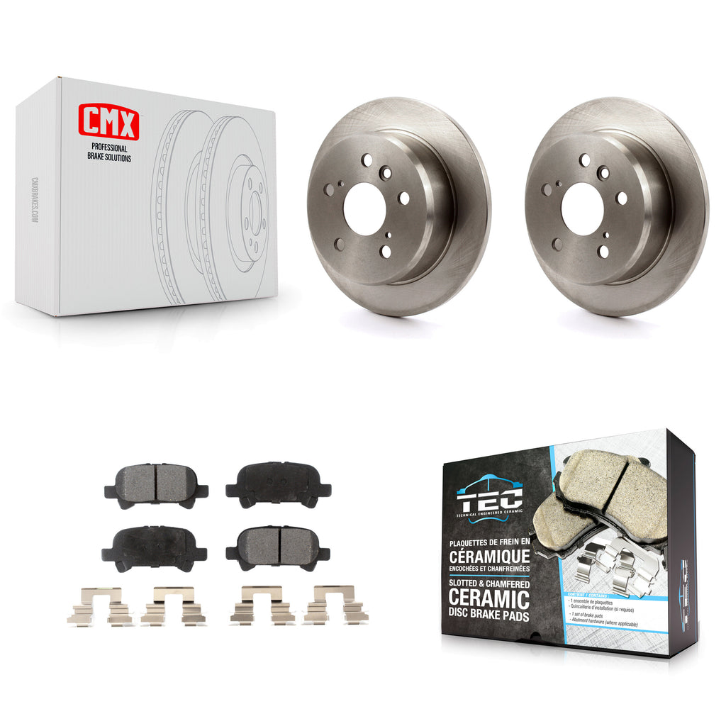 Kit de rotors de frein à disque arrière et plaquettes en céramique pour Toyota Camry Avalon Solara 