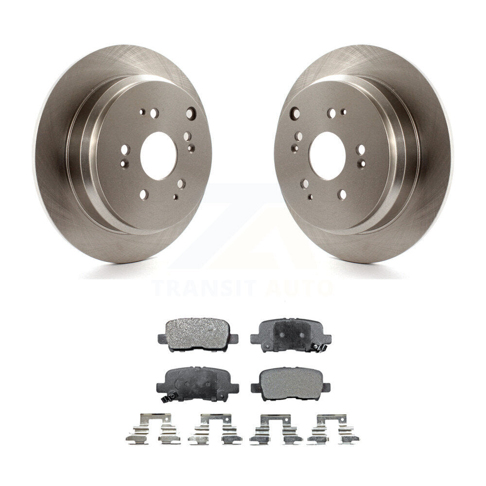 Rear Disc Brake Rotors And Ceramic Pads Kit For 2002-2004 Honda Odyssey