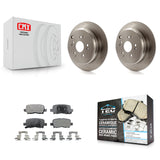 [Rear] 2002-2004 Honda Odyssey Premium OE Brake Rotors & Ceramic Pads Kit For Max Braking