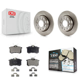 Rear Brake Rotor & Ceramic Pad Kit For Audi A4 Quattro With 255mm Diameter