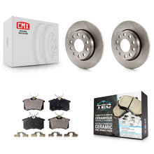 Charger l'image dans la galerie, Rear Brake Rotor &amp; Ceramic Pad Kit For Audi A4 Quattro With 255mm Diameter