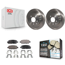 Charger l'image dans la galerie, Rear Brake Rotor Ceramic Pad Kit For Nissan Rogue Sport INFINITI G35 Select LEAF