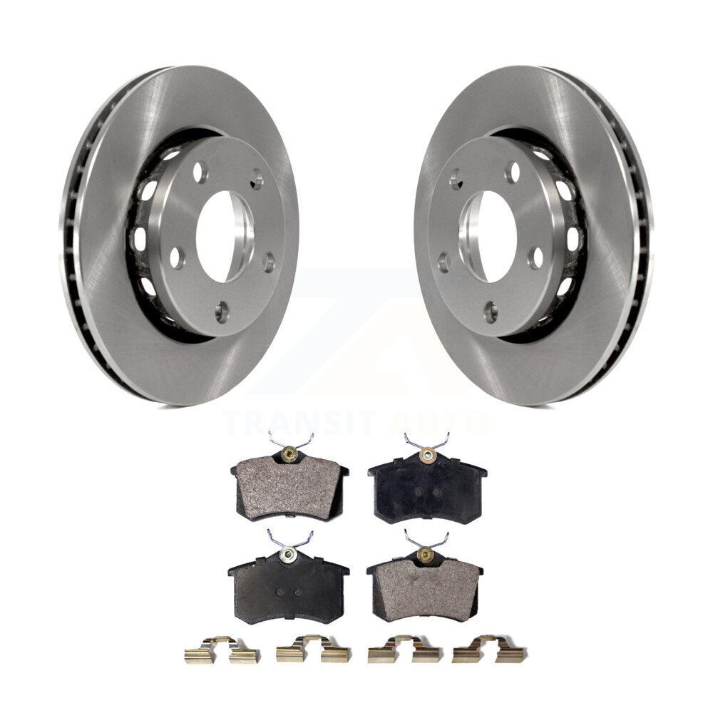 Rear Disc Brake Rotors And Ceramic Pads Kit For 2000-2001 Audi S4