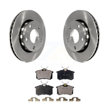 Charger l&#39;image dans la galerie, Rear Disc Brake Rotors And Ceramic Pads Kit For 2000-2001 Audi S4