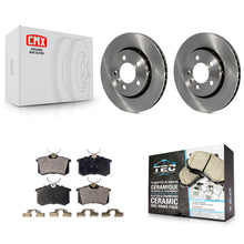 Charger l'image dans la galerie, Rear Brake Rotor &amp; Ceramic Pad Kit For Volkswagen Jetta Golf Audi TT Quattro R32