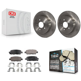 Rear Brake Rotors Ceramic Pad Kit For Nissan Murano INFINITI Pathfinder QX60 Q50
