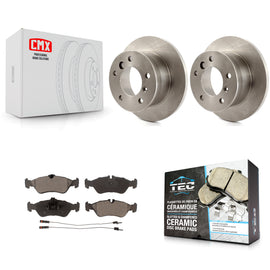 Rear Disc Brake Rotors And Ceramic Pads Kit For Freightliner Sprinter 3500