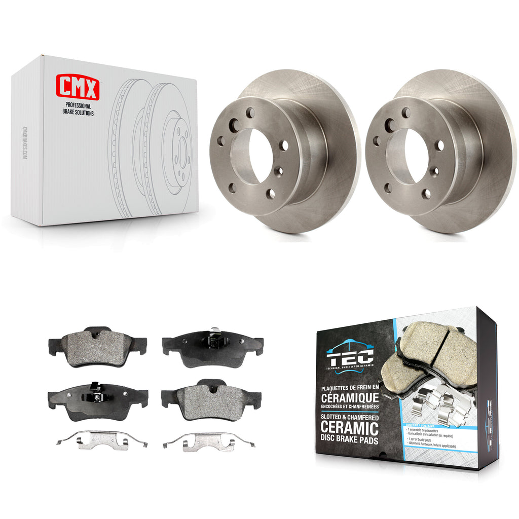 [Rear] 2005-2011 Mercedes-Benz G55 AMG Premium OE Brake Rotors & Ceramic Pads Kit For Max Braking