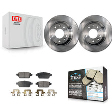 Charger l'image dans la galerie, Rear Brake Rotor And Ceramic Pad Kit For Ford Fusion Mazda 6 Lincoln MKZ Mercury