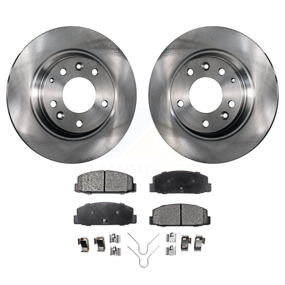 Rear Disc Brake Rotors And Ceramic Pads Kit For Mazda 6 Protege