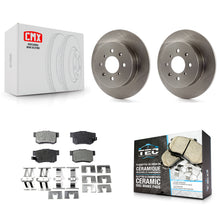 Load image into Gallery viewer, Rear Disc Brake Rotors And Ceramic Pads Kit For Honda Civic Acura EL