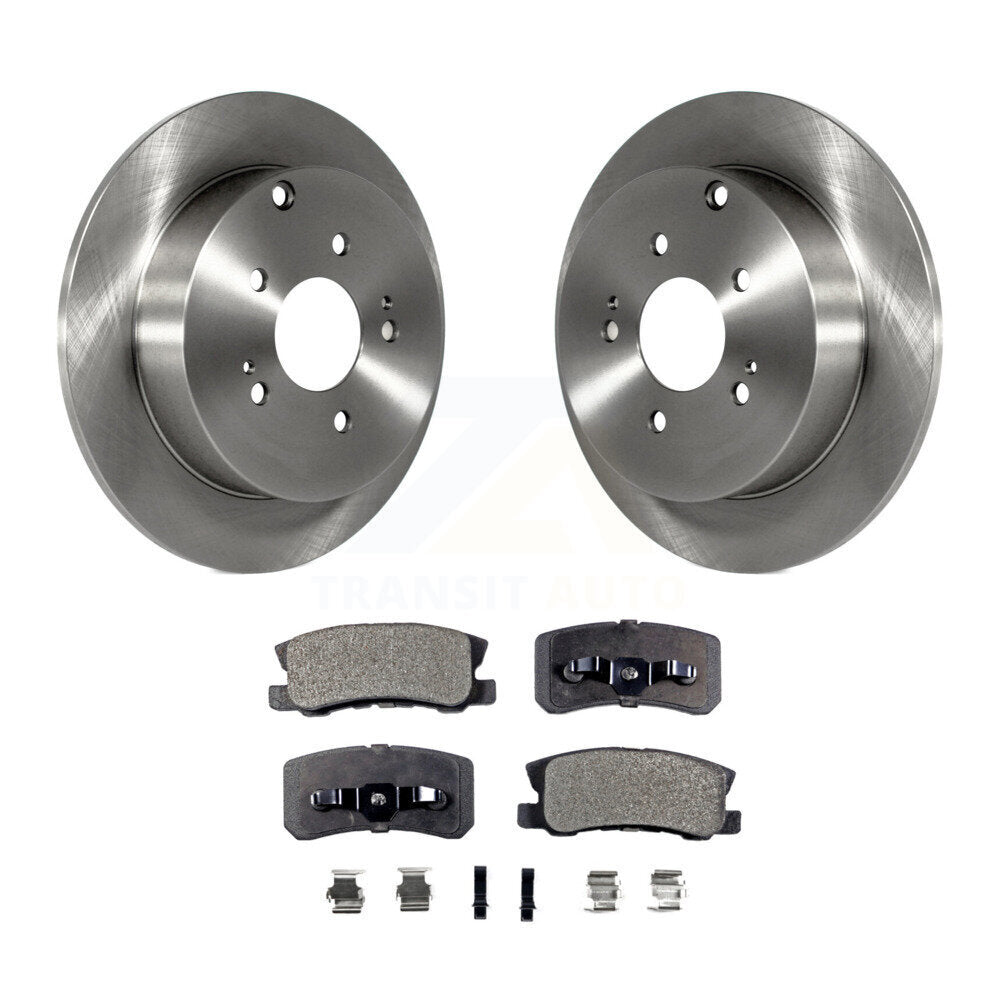 Rear Disc Brake Rotors And Ceramic Pads Kit For Mitsubishi Endeavor