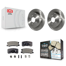 Rear Disc Brake Rotors And Ceramic Pads Kit For Mitsubishi Endeavor