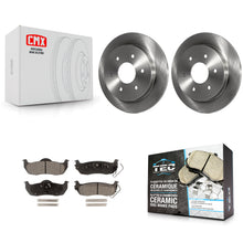 Charger l'image dans la galerie, Rear Brake Rotor And Ceramic Pad Kit For Nissan Titan Armada INFINITI QX56 TITAN