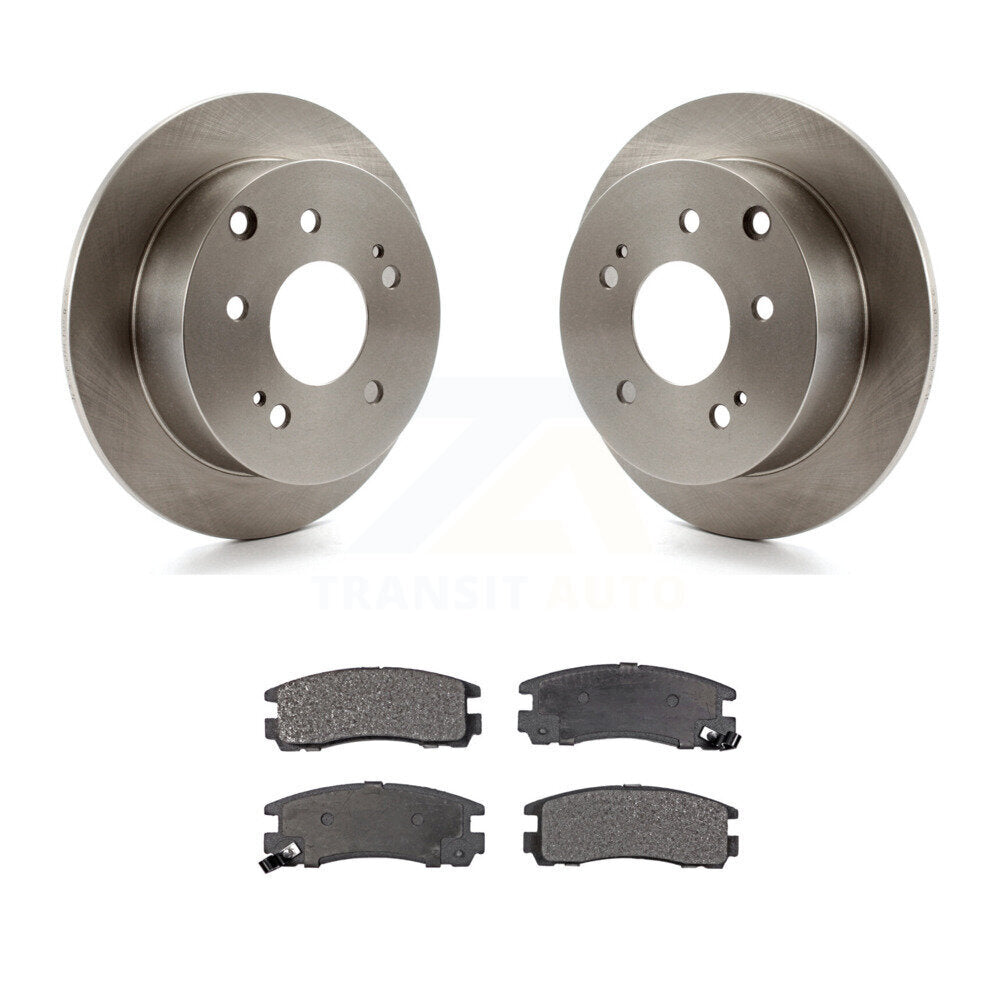 Rear Disc Brake Rotors And Ceramic Pads Kit For Mitsubishi Galant Eclipse