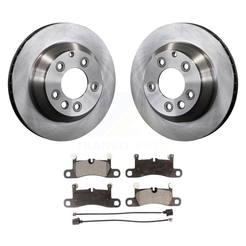 Rear Disc Brake Rotor And Ceramic Pad Kit For Porsche Cayenne Volkswagen Touareg