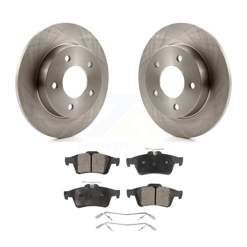 Rear Disc Brake Rotors And Ceramic Pads Kit For Mazda 3 Sport