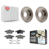 [Rear] 2004-2005 Mazda 3 2.0L Premium OE Brake Rotors & Ceramic Pads Kit For Max Braking