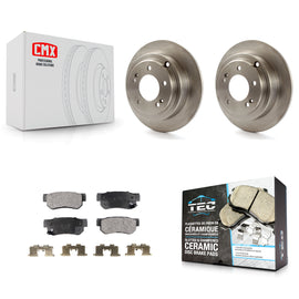 [Rear] 2004-2006 Kia Amanti Premium OE Brake Rotors & Ceramic Pads Kit For Max Braking