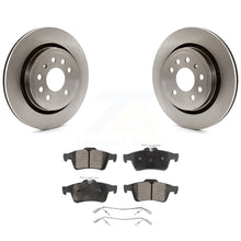 Charger l&#39;image dans la galerie, Rear Disc Brake Rotors And Ceramic Pads Kit For Saab 9-3 9-3X With Vented Rotor