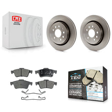 Load image into Gallery viewer, [Rear] 2003 Saab 9-3 Sedan With Vented Premium OE Brake Rotors &amp; Ceramic Pads Kit For Max Braking