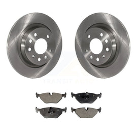 [Rear] 2003 Saab 9-3 Sedan With Solid Premium OE Brake Rotors & Ceramic Pads Kit For Max Braking