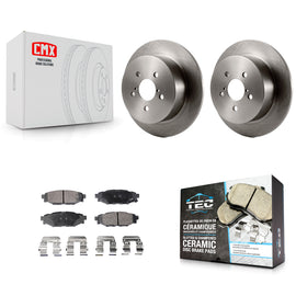 Rear Disc Brake Rotors And Ceramic Pads Kit For Subaru Outback Legacy
