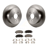 Rear Brake Rotor Ceramic Pad Kit For 08-09 Subaru Legacy With 17