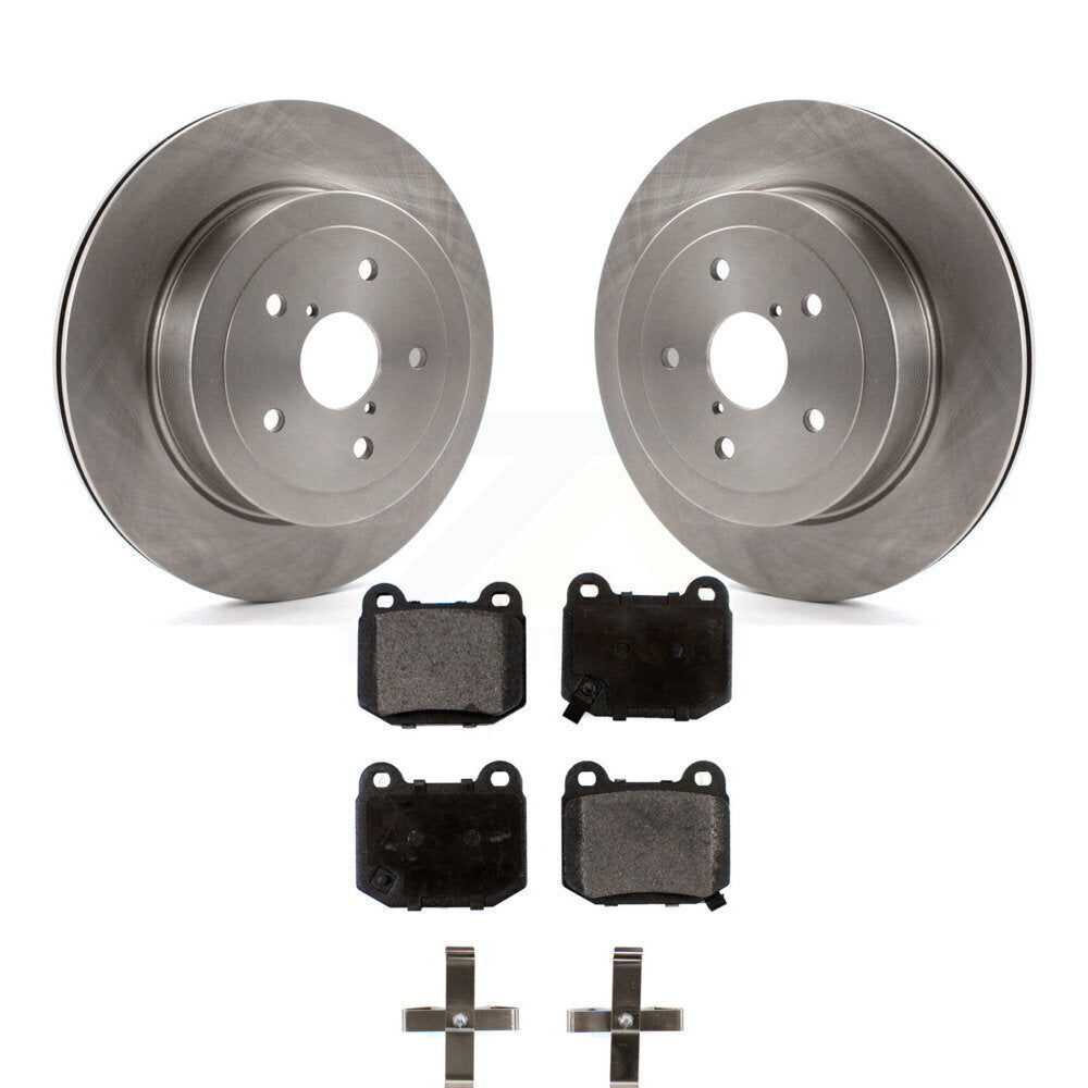 Rear Disc Brake Rotors And Ceramic Pads Kit For Subaru Impreza