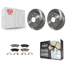 Charger l'image dans la galerie, Rear Disc Brake Rotors Ceramic Pad Kit For Nissan Frontier Xterra Suzuki Equator