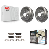 Rear Disc Brake Rotors Ceramic Pad Kit For Nissan Frontier Xterra Suzuki Equator