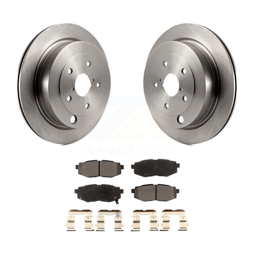 Rear Disc Brake Rotors And Ceramic Pads Kit For Subaru Tribeca B9