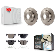 Charger l'image dans la galerie, Rear Disc Brake Rotors And Ceramic Pads Kit For BMW 530i 525i 528i