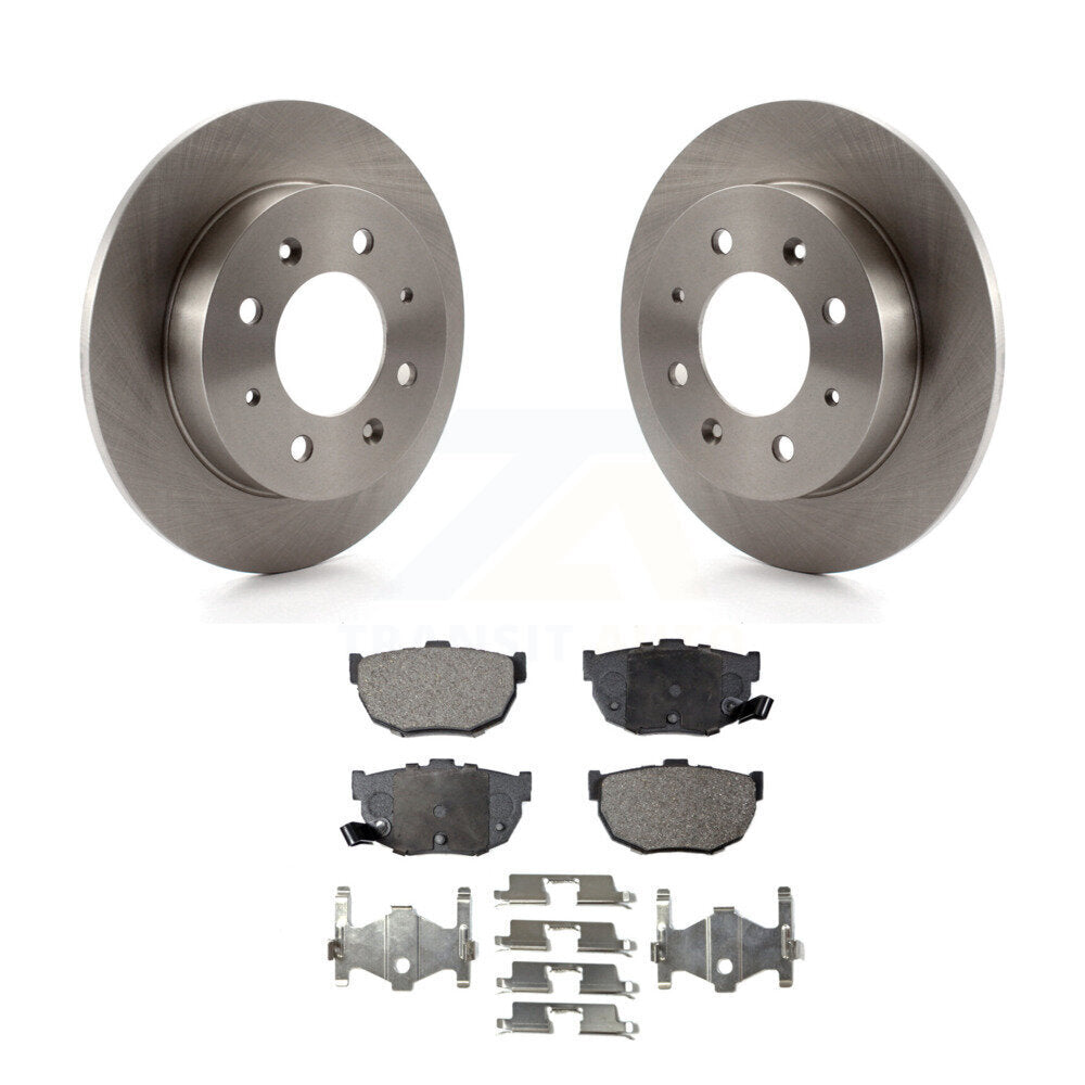 Rear Disc Brake Rotors And Ceramic Pads Kit For Kia Spectra Spectra5