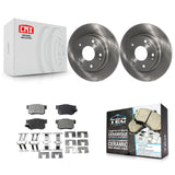Rear Disc Brake Rotors And Ceramic Pads Kit For Honda Civic Acura ILX CSX