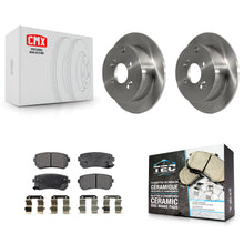 Charger l'image dans la galerie, [Rear] 2006-2010 Hyundai Accent Kia Rio Rio5 Premium OE Brake Rotors &amp; Ceramic Pads Kit For Max Braking