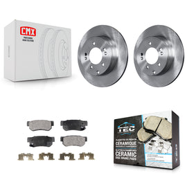 Rear Disc Brake Rotors And Ceramic Pads Kit For Hyundai Sonata 3.3L