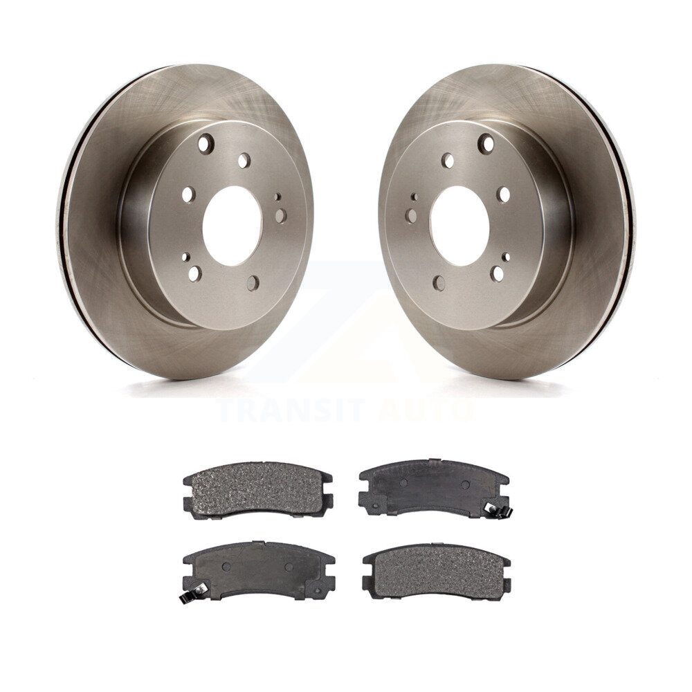 Rear Disc Brake Rotors And Ceramic Pads Kit For 2007 Mitsubishi Galant Ralliart