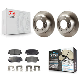 Rear Disc Brake Rotors And Ceramic Pads Kit For Kia Sedona Hyundai Entourage