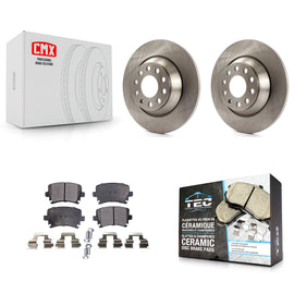 Rear Brake Rotor & Ceramic Pad Kit For Audi A6 Quattro With 302mm Diameter