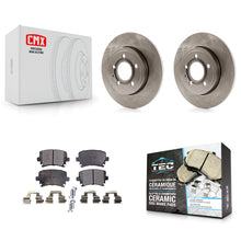 Charger l'image dans la galerie, Rear Disc Brake Rotors And Ceramic Pads Kit For Audi A4 Quattro